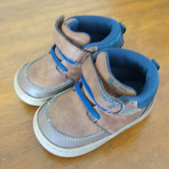 Baby Boys' Surprize by Stride Rite Branly Boots - Brown toddler size 4 medium - Picture 3 of 9